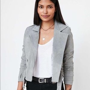 Silence and Noise Grey Moto Jacket
